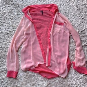 Chiffon button up tunic